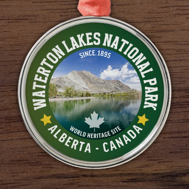 Waterton National Park, Alberta, Canada Julgransprydnad Metall (Skapare uppladdad)
