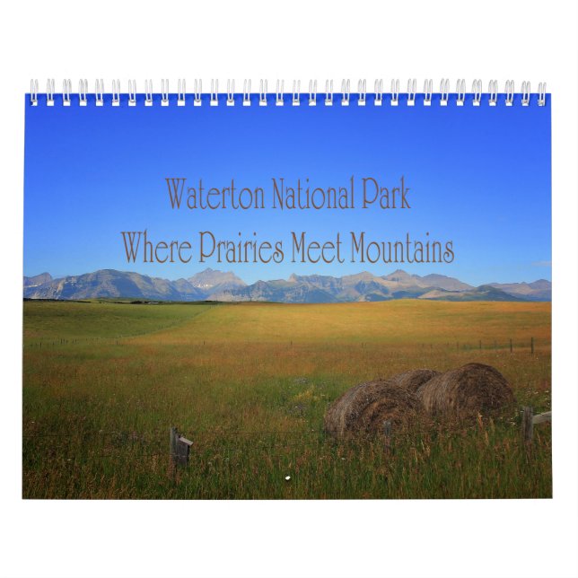 Waterton National Park Prairies Meet Mountains Kalender (Omslag)