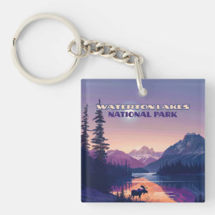 Waterton Sjöar nationalpark Canada Alberta Card