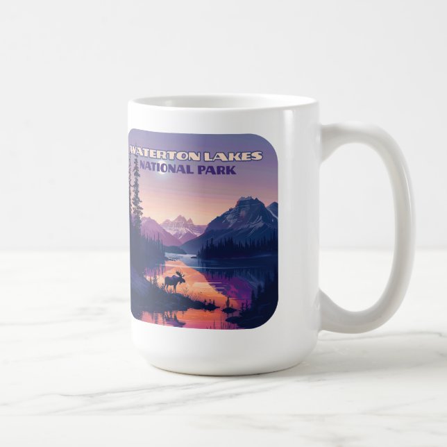 Waterton Sjöar nationalpark Canada Alberta Kaffemugg (Höger)