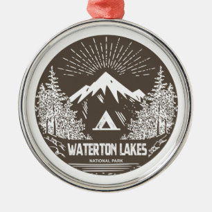 Waterton Sjöar nationalpark Julgransprydnad Metall