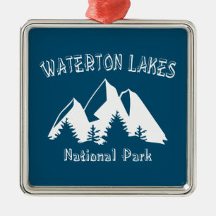 Waterton Sjöar nationalpark Julgransprydnad Metall