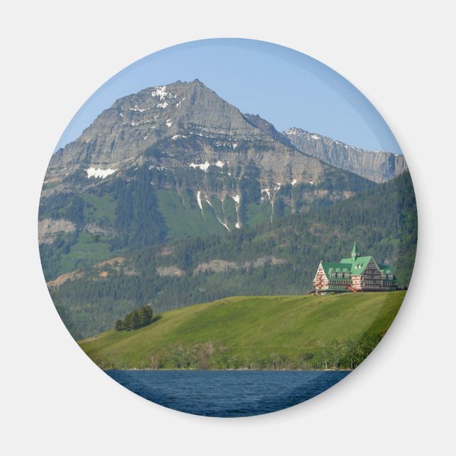 Waterton Sjöar nationalpark Prince of Wales Hotel Magnet (Framsidan)