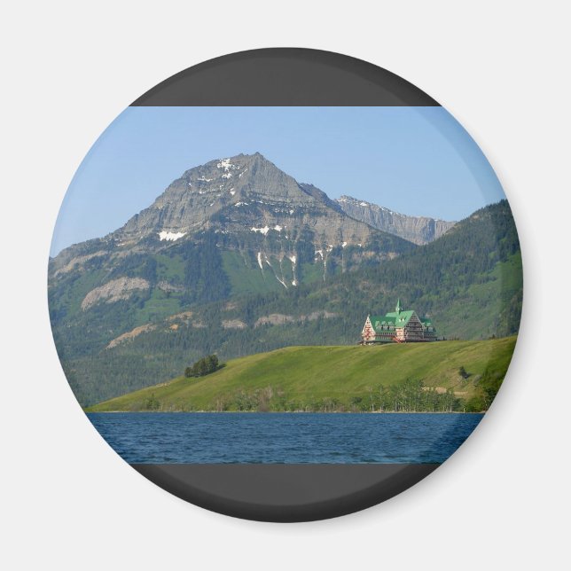 Waterton Sjöar nationalpark Prince of Wales Hotel Magnet (Framsidan)