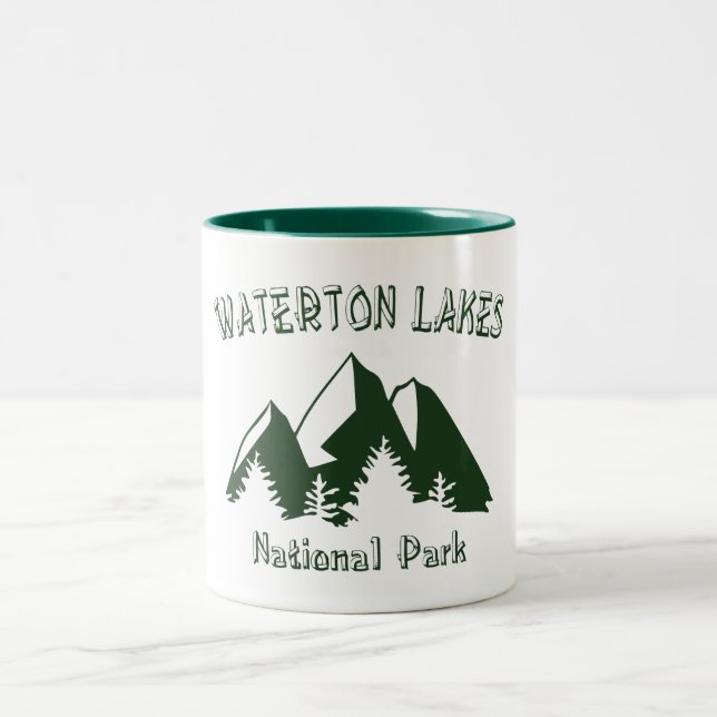 Waterton Sjöar nationalpark Två-Tonad Mugg (Center)