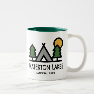 Waterton Sjöar nationalpark Två-Tonad Mugg