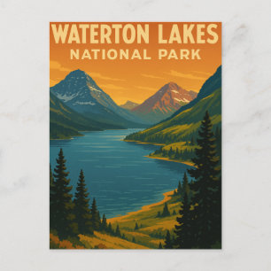 Waterton Sjöar nationalpark Vykort