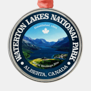 Waterton sjöar NP Julgransprydnad Metall