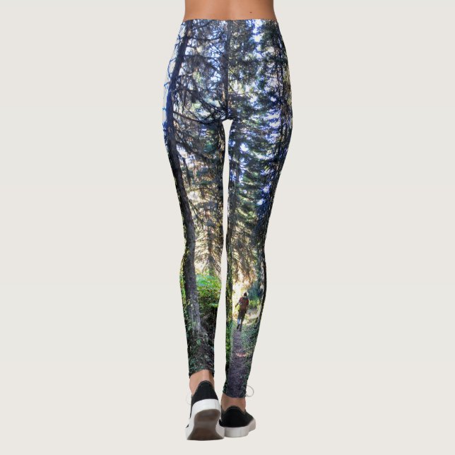 Waterton Valley Trail - Glacier National Park Leggings (Baksida)