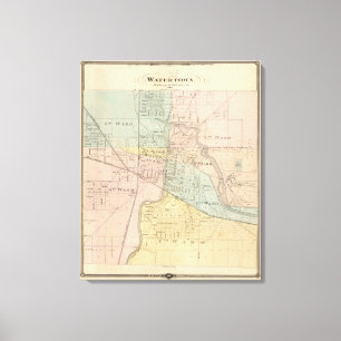 Watertown, Dodge & Jefferson cos Canvastryck