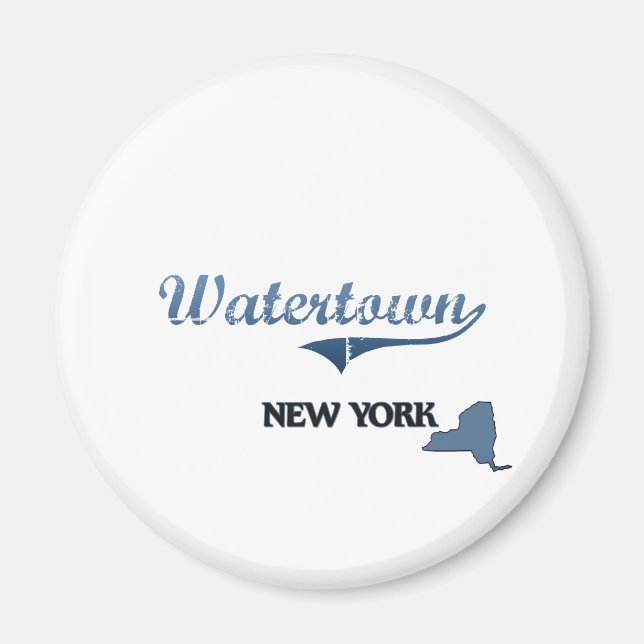 Watertown New York City Classic Magnet (Framsidan)