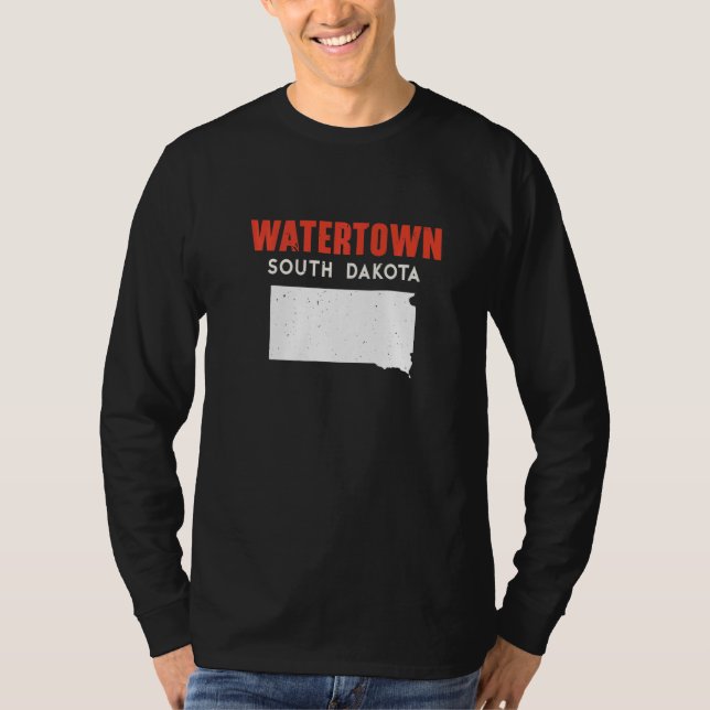 Watertown South Dakota USA State America Travel So T Shirt (Framsida)