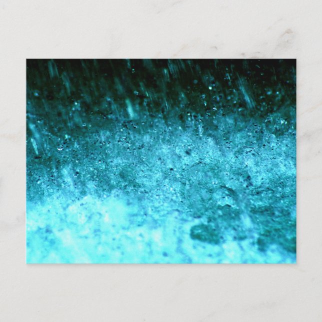 Watery Blue Abstrakt struktur Vykort (Framsida)