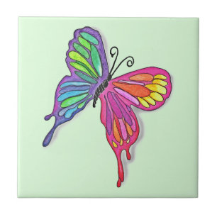Watery Butterfly Kakelplatta