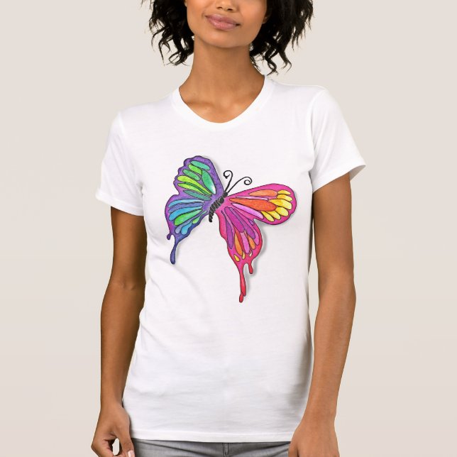Watery Butterfly T Shirt (Framsida)
