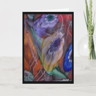 Watery Flowers Påsk Helgkort