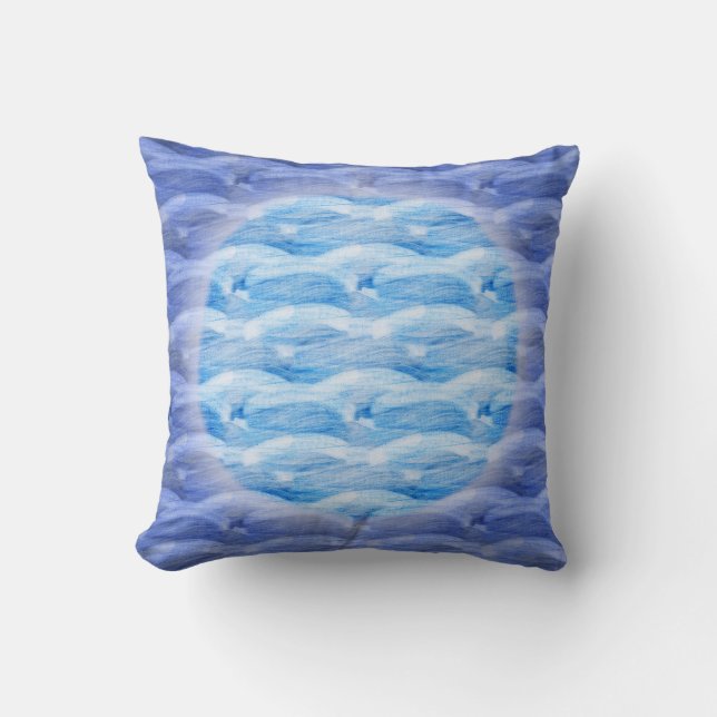 Watery Måne Pillow Kudde (Framsida)