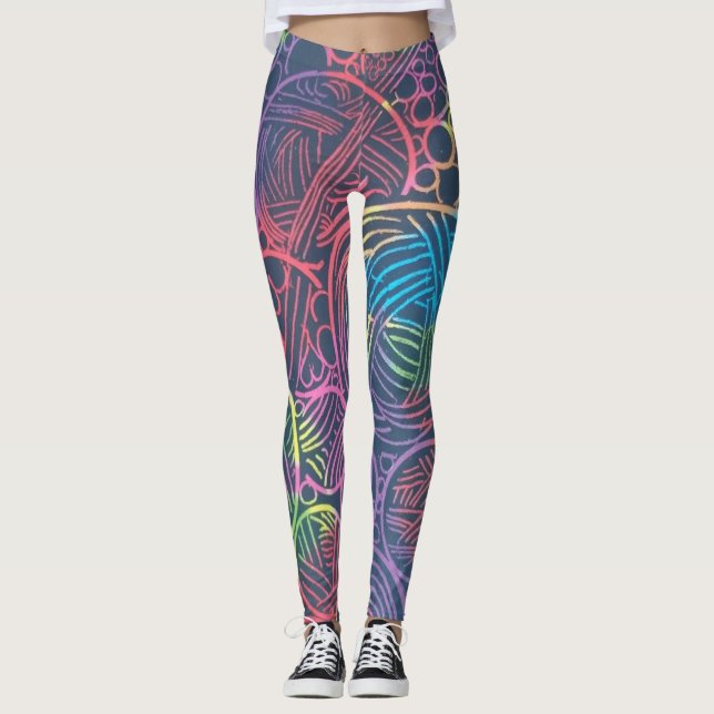 Watery Neuron Leggings (Framsida)