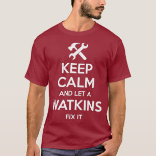 WATKINS Funny Surname Birthday Family Träd Gift T Shirt