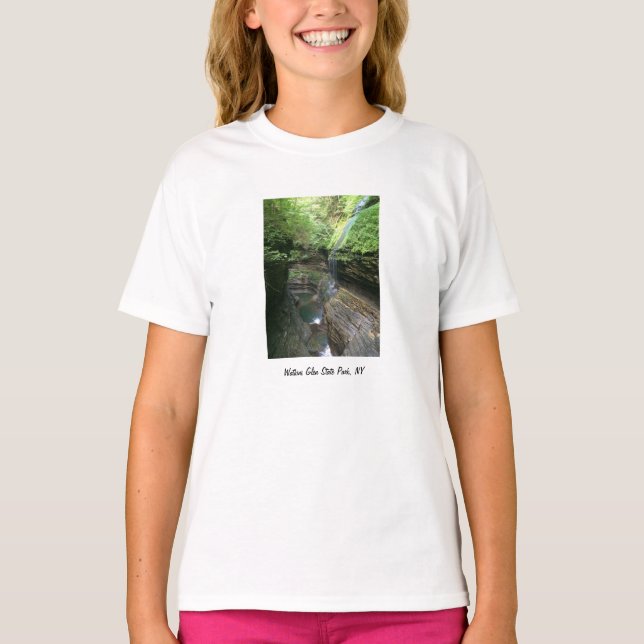 Watkins Glen, NY-T-tröja T-shirt (Framsida)