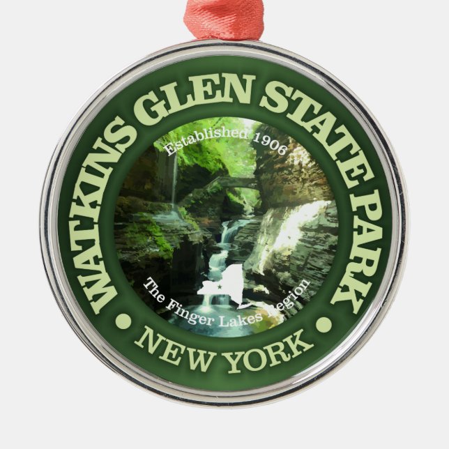 Watkins Glen SP Julgransprydnad Metall (Framsidan)