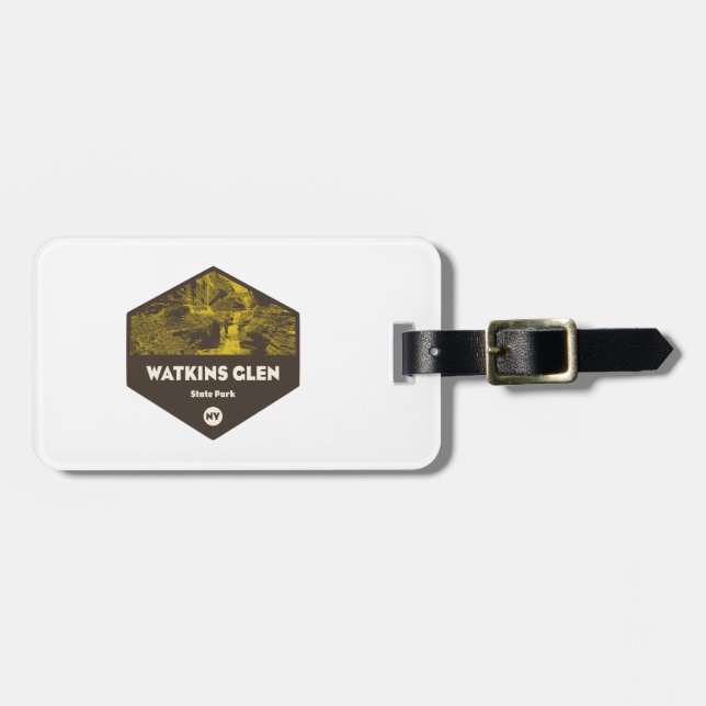 Watkins Glen State Park New York Bagagebricka (Horisontell Framsida)