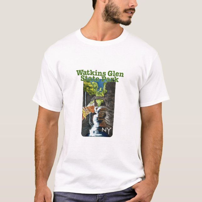Watkins Glen State Park, New York T Shirt (Framsida)