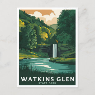 Watkins Glen State Park, New York Vykort