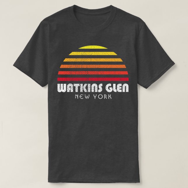 Watkins Glen State Park New York Waterfalls Gorges T Shirt (Design framsida)