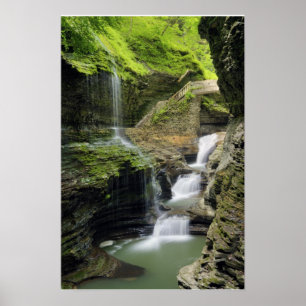 Watkins Glen Waterfall Skriv ut Poster