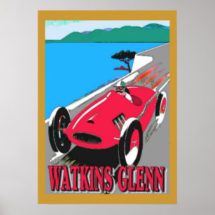 Watkins Glenn Tävla Poster