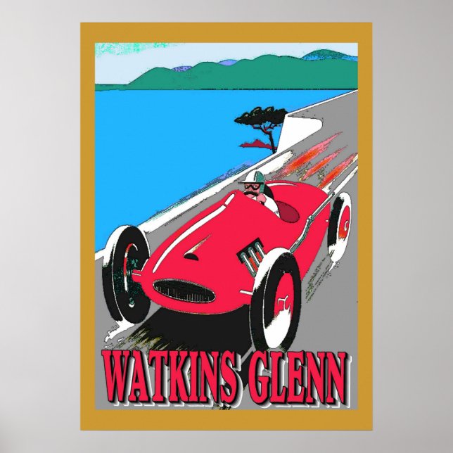 Watkins Glenn Tävla Poster (Framsidan)