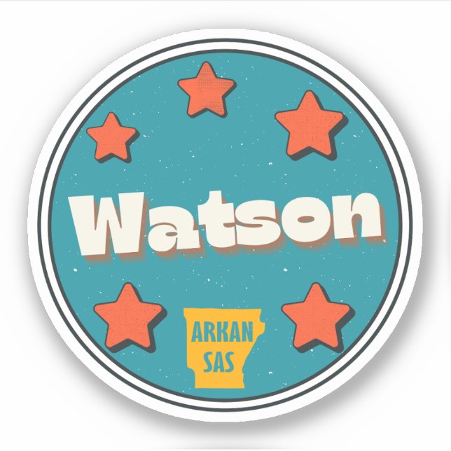 Watson, Arkansas Sticker Klistermärken (Framsida)