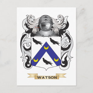 Watson familjevapen (vapensköld) vykort