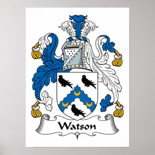 Watson familjvapensköld poster