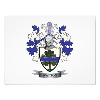Watson Family Crest Jackar om Arm Fototryck