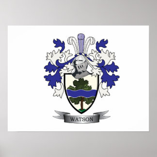 Watson Family Crest Jackar om Arm Poster