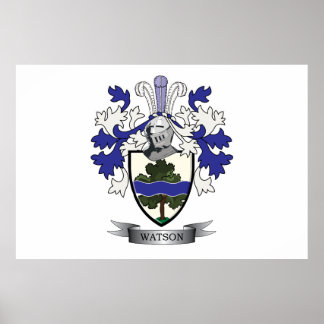 Watson Family Crest Jackar om Arm Poster