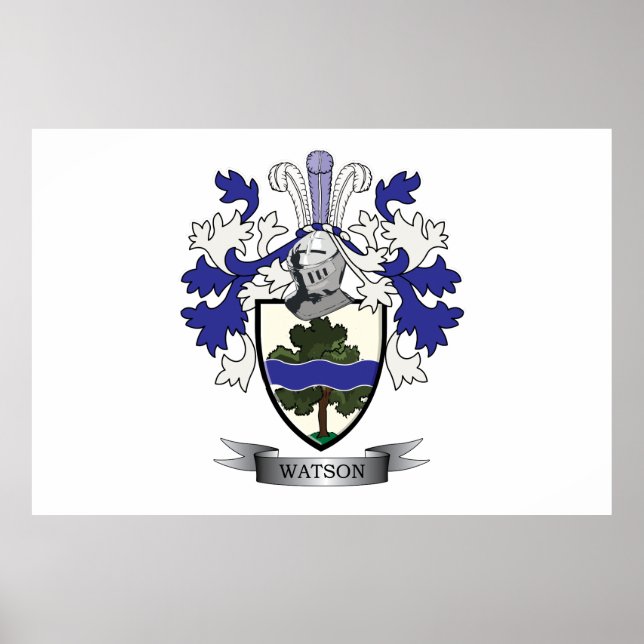 Watson Family Crest Jackar om Arm Poster (Framsidan)