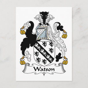 Watson Family Crest Vykort