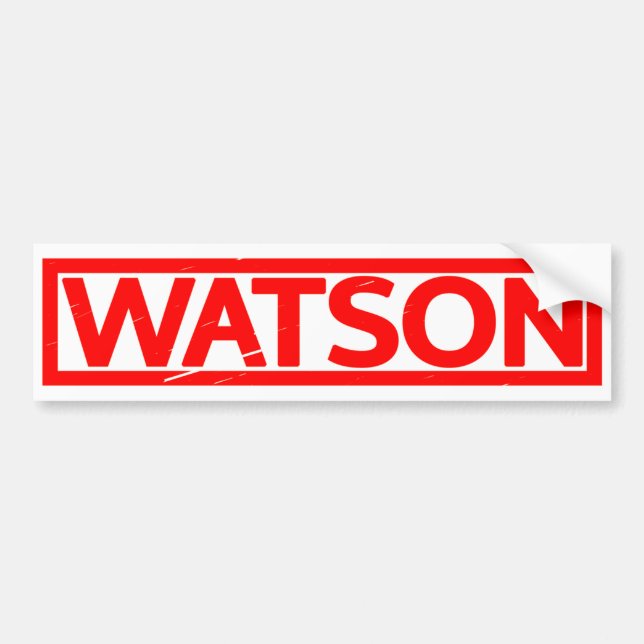 Watson Frimärke Bildekal (Framsidan)
