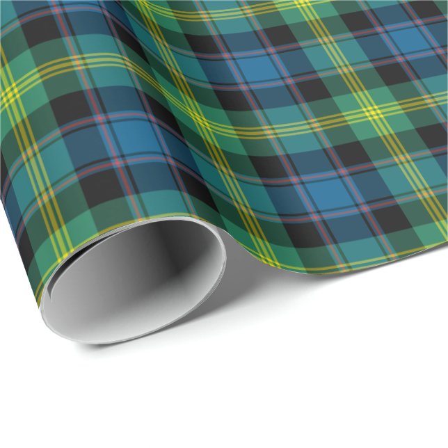 Watson Klan Tartan Presentpapper (Rullad Hörn)