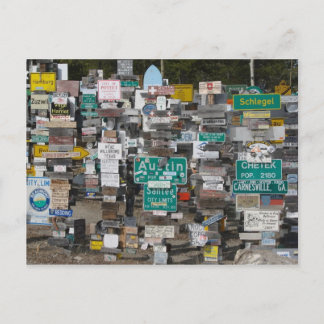 Watson Lake Sign Post Forest Vykort