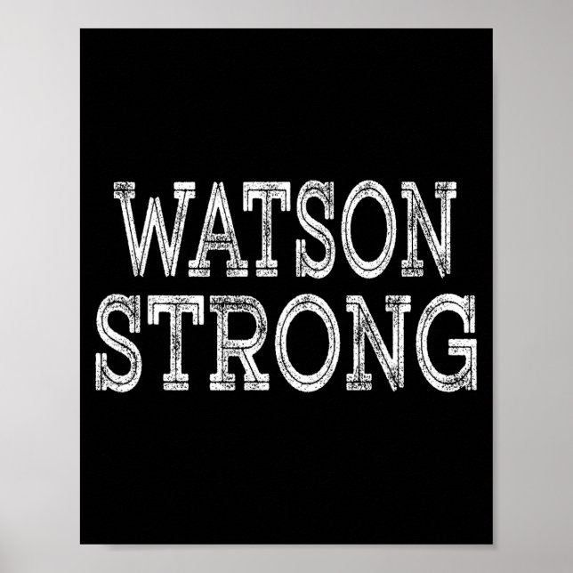 WATSON Stark Squad Familjeåterträff Efternamn Lag Poster (Framsidan)