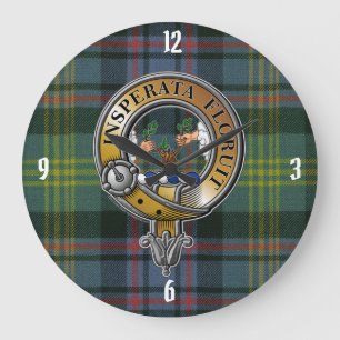 Watson Tartan & Badge Stor Klocka