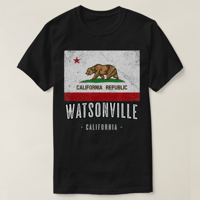 WATSONVILLE California Cali City Souvenir CA Fl T Shirt (Design framsida)