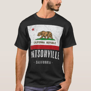 WATSONVILLE California Cali City Souvenir CA Fl T Shirt