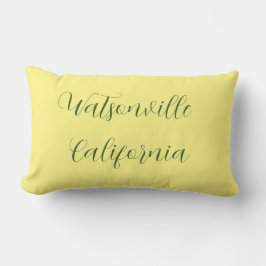 Watsonville, Kalifornien på framsidan. Santa Cruz  Lumbarkudde