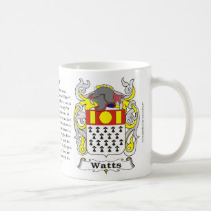 Watt familjvapensköldmugg kaffemugg
