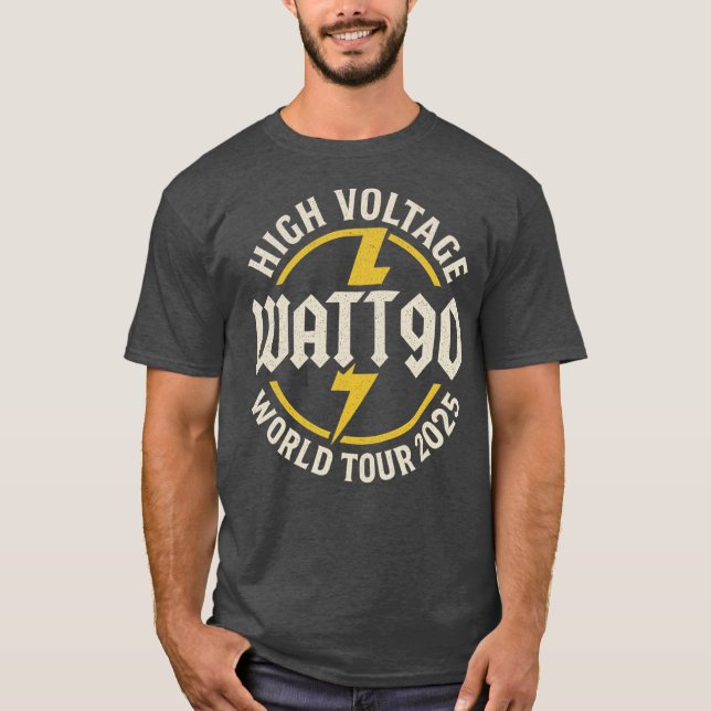 Watt - Hög spänning 2025 World Tour T Shirt (Framsida)